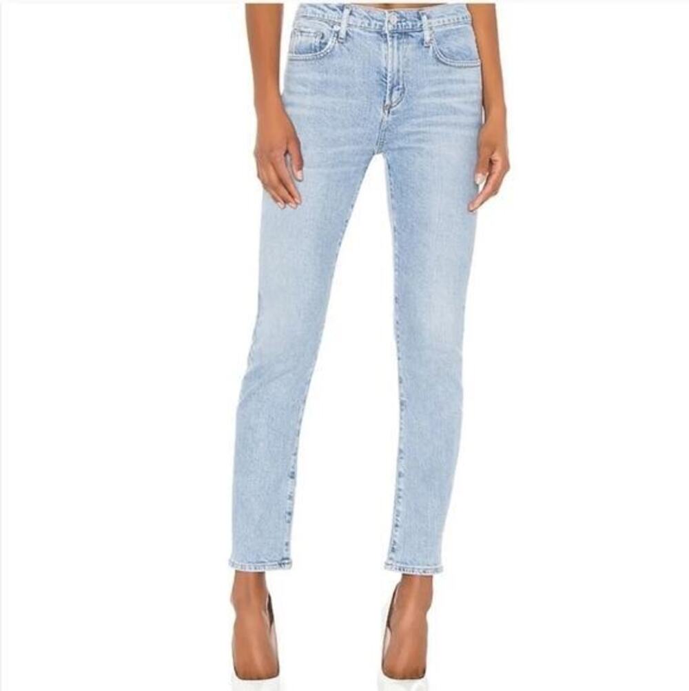 AGOLDE Toni Jeans Light Wash Slim Straight Denim Size 25